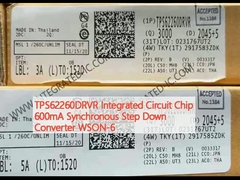 TPS62260DRVR Integrated Circuit Chip 600mA Synchronous Step Down Converter WSON-6