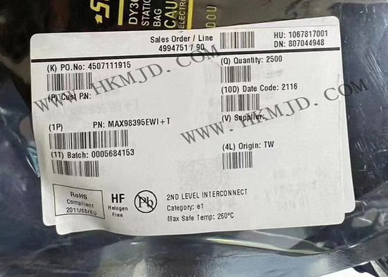 Integrated Circuit Chip MAX98395EWI
 1 Channel Digital Input Class DG Amplifier XFBGA28
