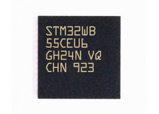 2Mbps STM32WB55CEU6 Microcontroller MCU 48UFQFN Multiprotocol Wireless 32Bit MCU