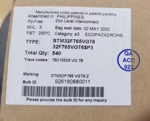 Microcontroller MCU STM32H573IIT6
 MCU 640KB 32-Bit ARM Cortex-M33 With TrustZone

