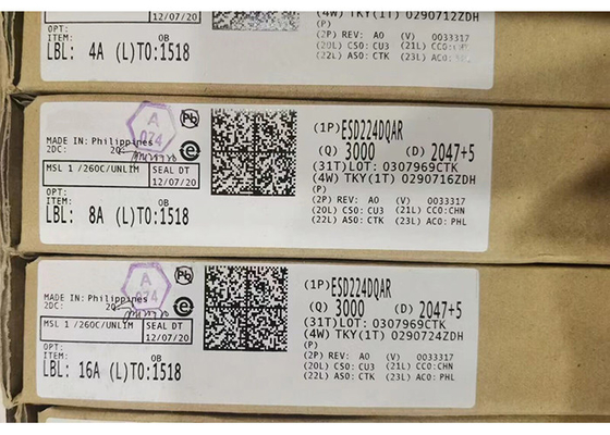Integrated Circuit Chip TVS Diodes ESD224DQAR 4 Low Clamping 4-Channel ESD Protection Device