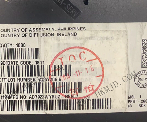 Integrated Circuit Chip AD7923WYRUZ
 4-Channel 200 kSPS 12-Bit ADC With Sequencer
