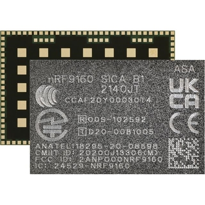 Wireless Communication Module NRF9160-SICA-B1A-R
 Low Power 365mA 23dBm Cellular Modules
