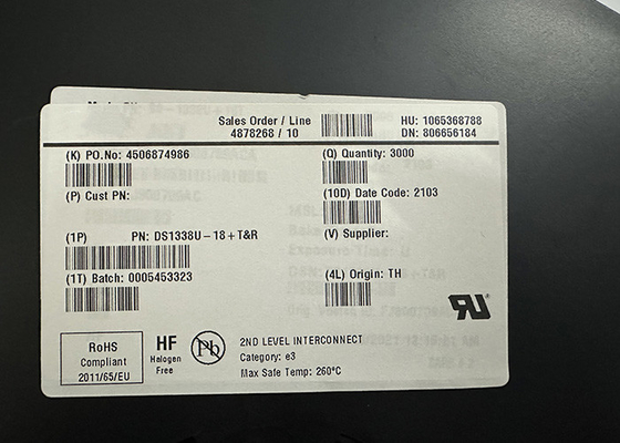 Integrated Circuit Chip DS1338U-18 Low Power Serial Real-Time Clocks MSOP-8
