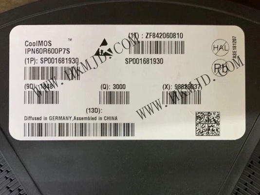 Integrated Circuit Chip IPN60R600PFD7S
 N-Channel 6A MOSFET Transistors TO-261-4
