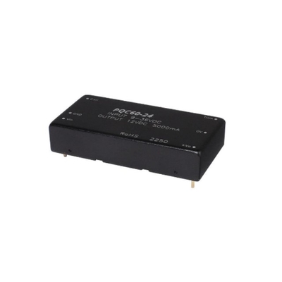 Integrated Circuit Chip PQC60-24-S24 Single Regulated Outputs DC DC Converter