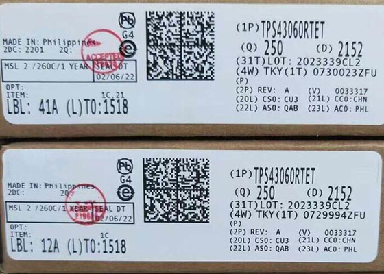Integrated Circuit Chip TPS43060RTET Synchronous Boost DC-DC Controllers WQFN-16