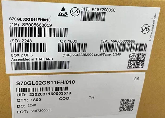 Memory IC Chip S70GL02GS11FHI010 2Gbit Parallel NOR Flash Memory Chip BGA-64