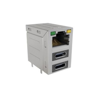 RJE36188314CH Connectors 8POS RJE36 Series Combo-Stacked Modular Jack Connectors