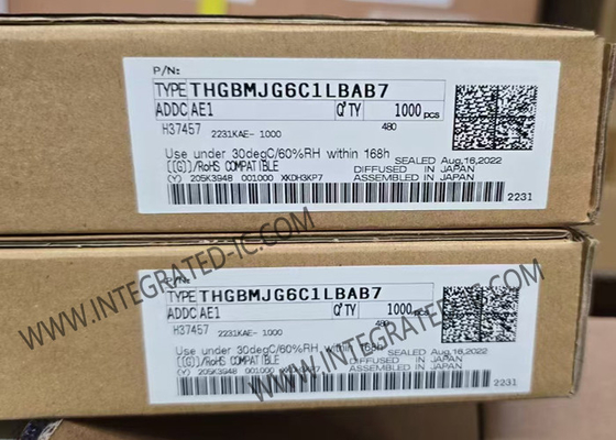 THGBMJG6C1LBAB7 Memory IC Chip 3.3V 64G-Bit Automotive NAND Flash Serial e-MMC Memory