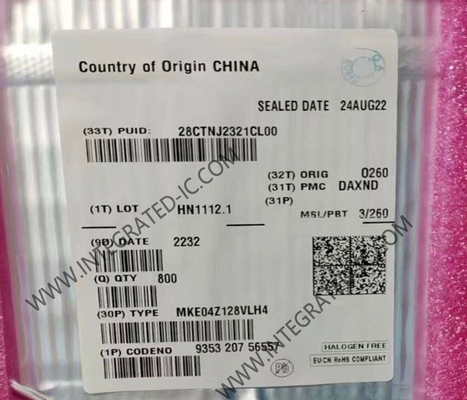 MKE04Z128VLH4 Microcontroller MCU 48MHz Kinetis KE04 Mainstream ARM Cortex-M0 MCU LQFP-64