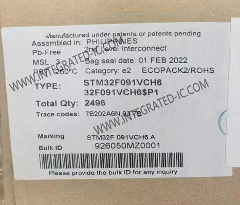 STM32F091VCH6 Microcontroller MCU 32-Bit Mainstream ARM Cortex-M0 Access Line MCU