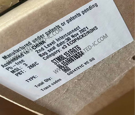 STM8L151R6T6 Microcontroller MCU 16MHz 8-Bit Microcontroller IC LQFP-64 Embedded MCU