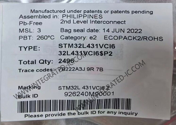 STM32L431VCI6 Microcontroller MCU ARM Microcontrollers 80MHz Embedded MCU UFBGA100