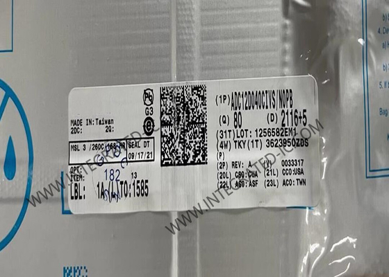 ADC12D040CIVS Integrated Circuit Chip 12-Bit Analog To Digital Converter TQFP-64