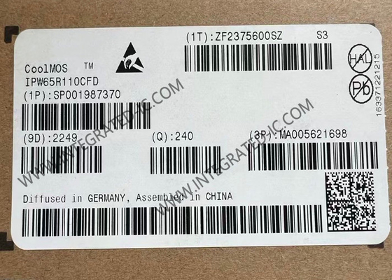 IPW65R110CFD Integrated Circuit Chip 650V N-Channel Power MOSFET Transistors TO-247-3
