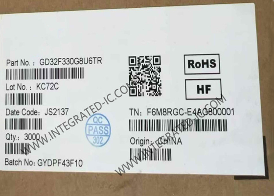 GD32F330G8U6TR Microcontroller MCU 84MHz Entry Level 32Bit Microcontrollers QFN28