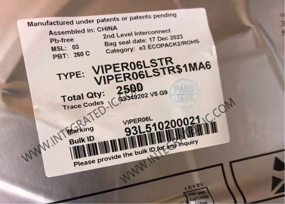 VIPER06LSTR Integrated Circuit Chip Energy Saving High Voltage Converter For Direct Feedback