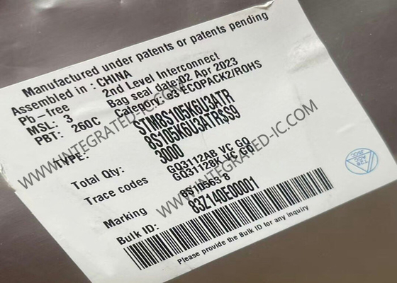 STM8S105K6U3ATR Microcontroller MCU 16MHz Mainstream Access Line 8-Bit STM8S MCU 32-UFQFN