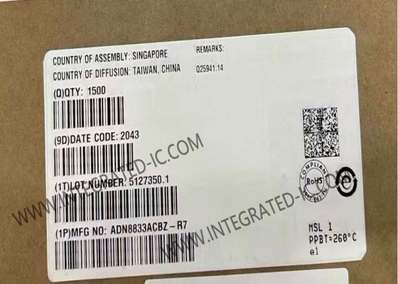 Integrated Circuit Chip ADN8833ACBZ 1A Thermoelectric Cooler Driver WFBGA25
