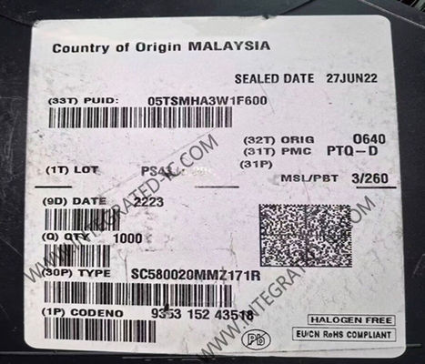 SC580020MMZ171R Microcontroller MCU High-Performance Embedded Processor BGA Package