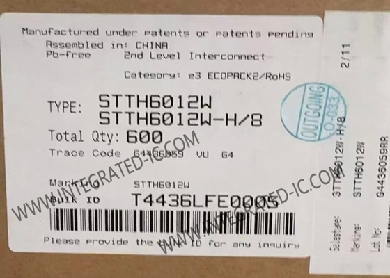 STTH6012W Integrated Circuit Chip 1200V 60A Ultrafast High Voltage Diode DO-247-2