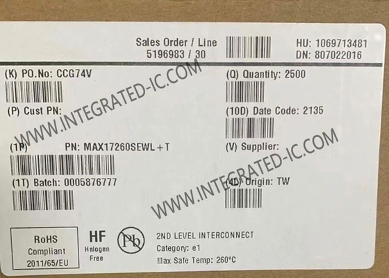 MAX17260SEWL Integrated Circuit Chip Battery Management System IC Lithium Ion 9-WLP