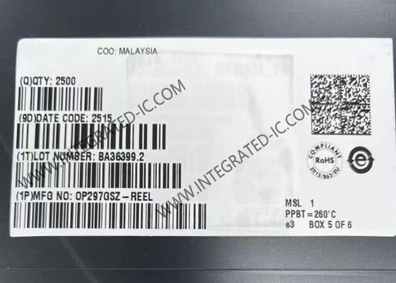 OP297GSZ Integrated Circuit Chip Low Bias Current Precision Dual Channel Operational Amplifier