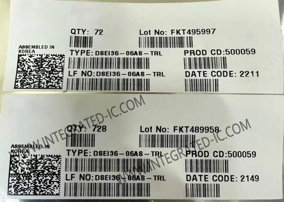 DSEI36-06AS-TRL Integrated Circuit Chip Rectifier Diode 600V Fast Recovery Epitaxial Diode