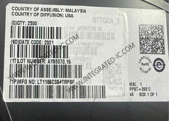 LT1168CS8 Integrated Circuit Chip 400kHz Instrumentation Amplifiers SOIC8 Amplifier IC
