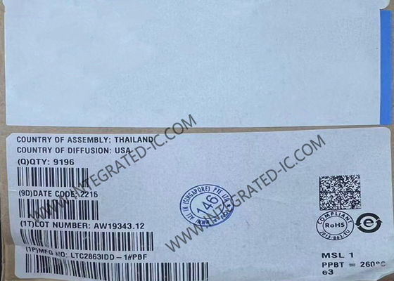 LTC2863IDD-1 Integrated Circuit Chip 20Mbps RS485 And RS422 Transceivers DFN8