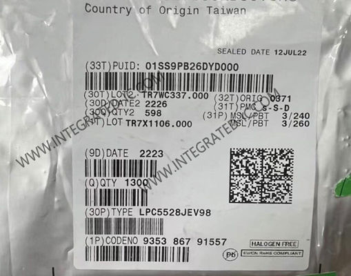 LPC5528JEV98 Microcontroller MCU Mainstream ARM Cortex-M33 Microcontroller