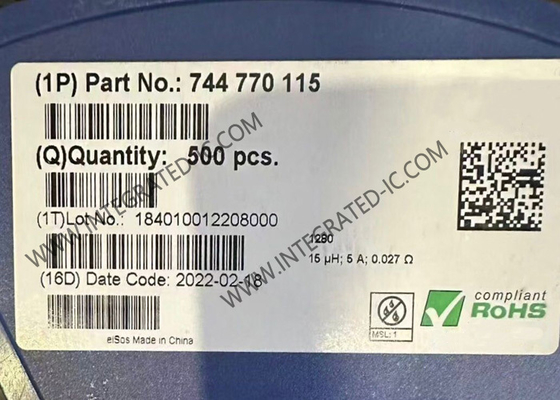 744770115 Integrated Circuit Chip 5A Power Inductor 15uH Wirewound Inductor