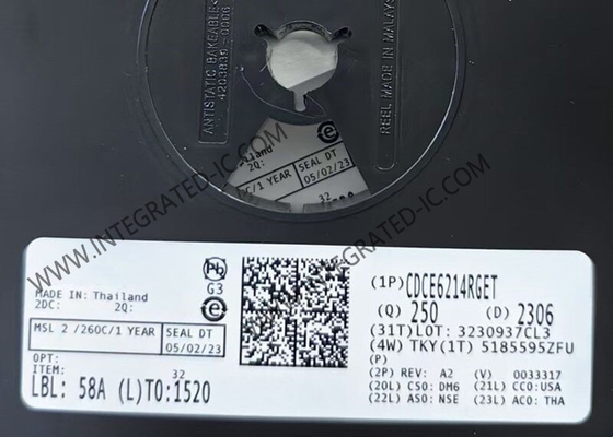 CDCE6214RGET Integrated Circuit Chip 350MHz Ultra Low Power Clock Generators VQFN24