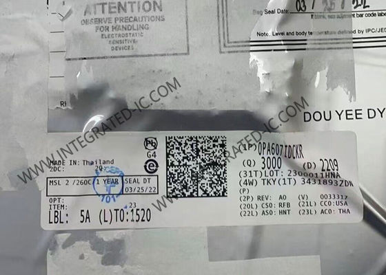 OPA607IDCKR Integrated Circuit Chip 50MHz Low-Power CMOS Operational Amplifier For Cost Sensitive Systems