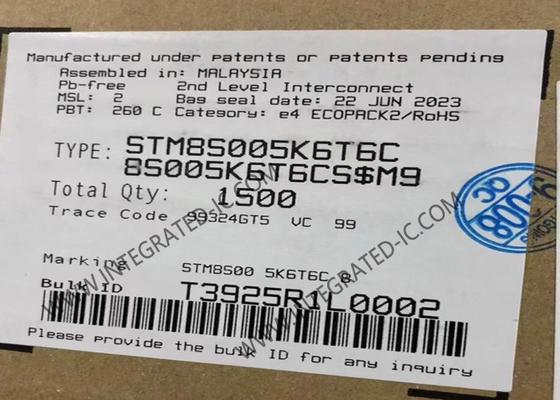 STM8S005K6T6C Microcontroller MCU 8Bit Microcontroller IC Mainstream Value Line 8Bit MCU