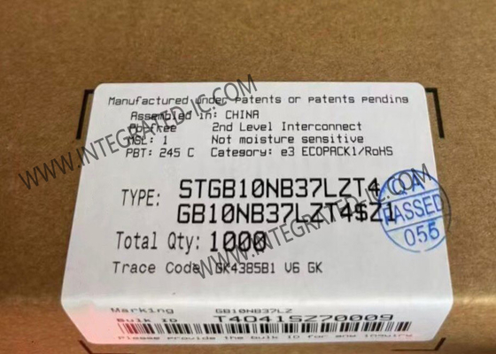 STGB10NB37LZT4 Integrated Circuit Chip 10A 410V Internally Clamped IGBT Transistors TO-263-3