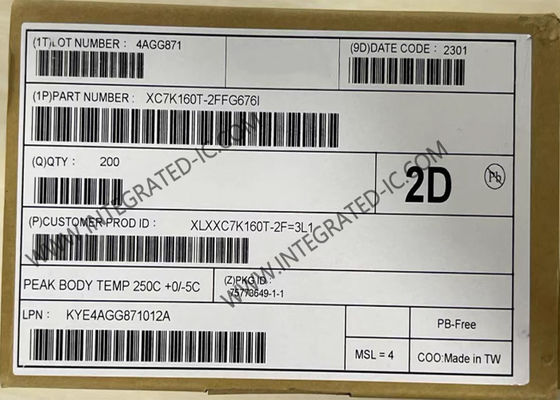 XC7K160T-2FFG676I 12.5 Gb Field Programmable Gate Array IC Surface Mount