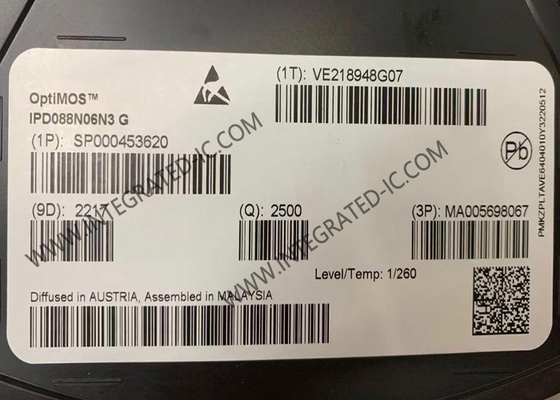 IPD088N06N3G Integrated Circuit Chip 60V 50A N-Channel Single MOSFET Transistors TO-252-3
