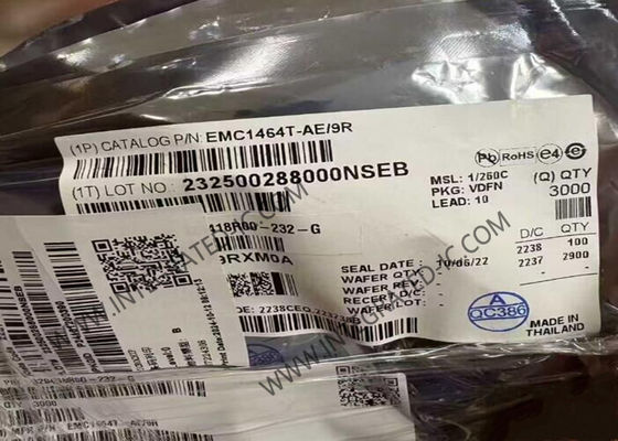 EMC1464T-AE/9R Sensor IC High Accuracy 4 Channel SMBus Temperature Sensor