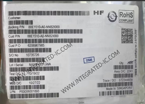 88E1510-A0-NNB2I000 Ethernet IC Integrated Single Gigabit Ethernet Transceiver