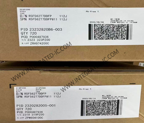 R5F562T7DDFP Microcontroller MCU 32-Bit 100MHz RX62T Microcontroller 100-LFQFP