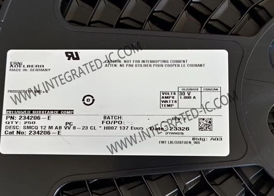 234206-E Connectors 12POS  PCB Connectors PCB Mount Header ERNI PCB Headers