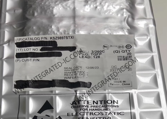 KSZ9897STXI Ethernet IC 750mA 7-Port GigE Managed Ethernet Switches TQFP128