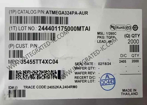 ATMEGA324PA-AUR Microcontroller MCU 8-Bit 20MHz 32KB Flash AVR Microcontroller 44-TQFP