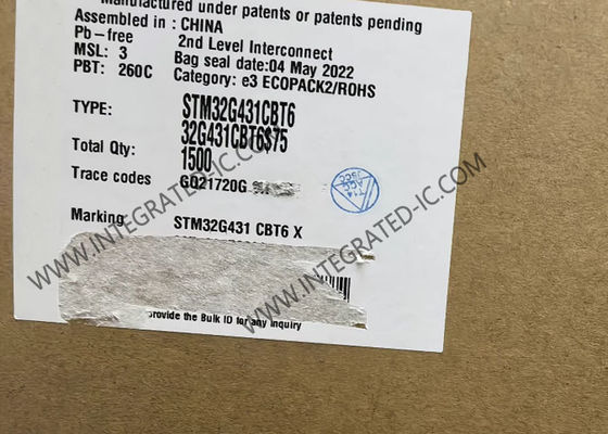 STM32G431CBT6 Microcontroller MCU Single Core 32Bit 170MHz ARM Cortex-M4F Microcontroller