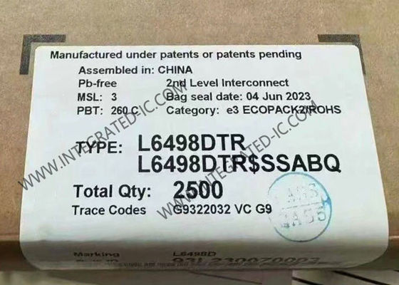 L6498DTR High Voltage Integrated Circuit Chip with 2A Gate Driver 600V Transient Withstand and 50V/ns dV/dt Immunity
