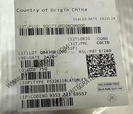 FS32K118LAT0MLFT Microcontroller MCU Single-Core ARM Cortex®-M0+ S32K Microcontroller