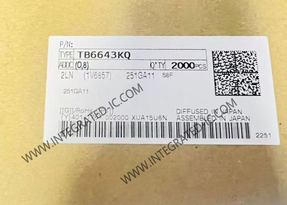 TB6643KQ Integrated Circuit Chip Full-Bridge DC Motor Driver IC with 1.5 A Output Current and 10 V to 45 V Load Voltage