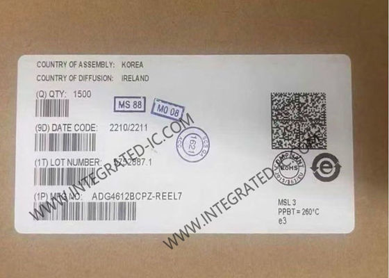 ADG4612BCPZ Integrated Circuit Chip with 50mOhm On Resistance 4 Channel Quad SPST Switches and 6.1 Ohms Max On Resistance